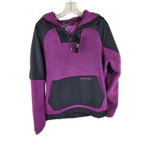 Under Armour UA Mission Anorak 1/4 Zip Jacket black purple MSRP $120 Small